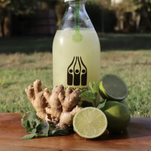 Pisco Sour Artesanal Hermanos Sour MENTA JENGIBRE 1 LT